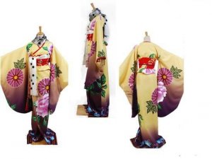 Puella Magi Madoka Magica Homura Kimono Cosplay Costume
