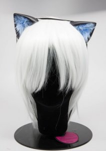 Black Ears with Light Blue Fur Cosplay