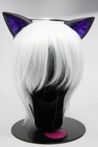 Black Ears with Purple Fur 