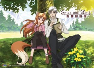 Spice and Wolf Couple Wall Scroll (U.S. Customers Only)