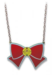Sailor Moon Red Bow Ribbon Metal Necklace