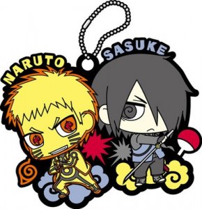 Naruto Sasuke Special Naruto and Sasuke Rubber Key Chain