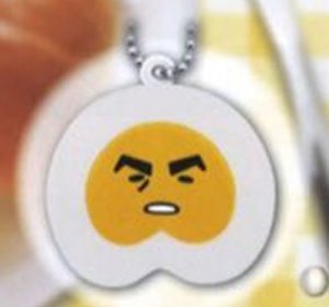 Gudetama Hard Boiled Egg Foam Mascot Key Chain