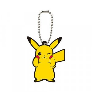 Pokemon Pikachu Rubber Gashapon Key Chain Series 6