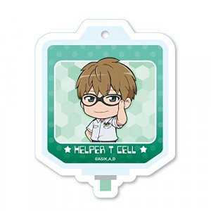 Cells at Work Helper T Cell Blood Bag Acrylic Key Chain