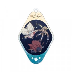 Made in Abyss Group Floating Diamond Shaped Amnibus Key Chain