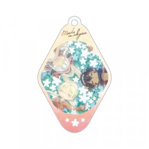 Made in Abyss Group in Flower Patch Diamond Shaped Amnibus Key Chain