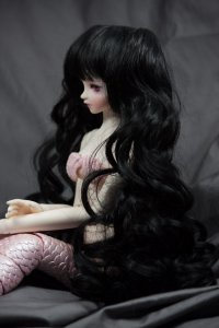 Doll Wig Meiko - Natural Black