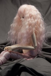 Doll Wig Fae - Flaxen Blond Fade Cotton Candy Pink