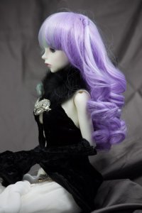 Doll Wig Kasumi - Mint Green and Lavender Purple