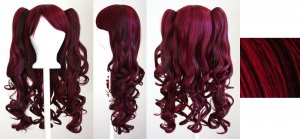 Meiko - Burgundy Red and Chocolate Brown Mixed Blend