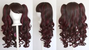 Meiko - Chocolate Brown and Burgundy Red Mixed Blend