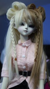 Doll Wig Chloe - Brown Blond Split