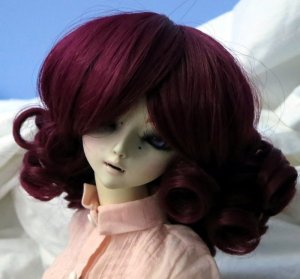 Doll Wig Risa - Burgundy