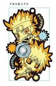Naruto Naruto and Minato Pair Rubber Phone Strap