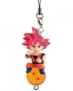 Dragonball Z God Goku Super DQ Mascot Phone Strap