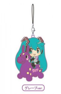 Vocaloid Cute Rody Hatsune Miku Grape Rubber Phone Strap