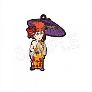 Yu Yu Hakusho Kuwabara Kimono and Umbrella Rubber Phone Strap