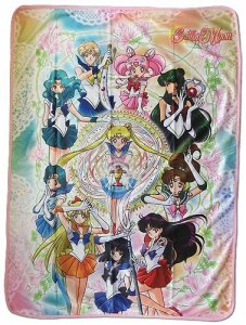 Sailor Moon Full Group Fleece Throw Blanket