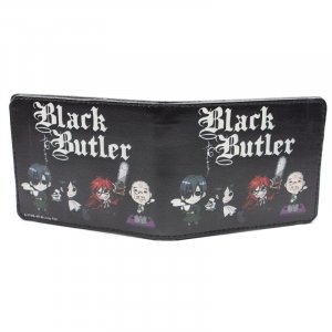 Black Butler Chibi Group Black Bifold Wallet