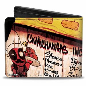 Marvel Deadpool Chimichangas PU Bifold Wallet