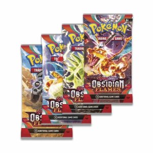 Pokemon Scarlet and Violet 3 Obsidian Flames English Trading Card Booster Pack (10 Cards)