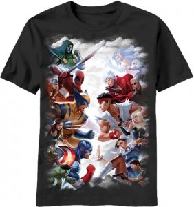 Marvel Vs. Capcom T-Shirt Adult Men's