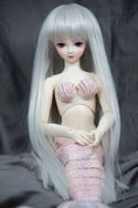 Doll Wig Mio - Silver Gray