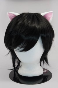 White Ears with Light Pink Fur Cosplay