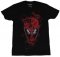 Marvel Deadpool Smokey Face Black T-Shirt