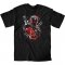 Marvel Deadpool Smokey Upper Half Black T-Shirt