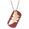 Wonder Woman Cut Out Dog Tag Necklace
