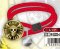 One Piece File Gold Red Colored Jolly Roger PU Bracelet