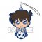 Detective Conan Kudou Shinichi and Soccer Ball Gashapon Rubber Phone Strap