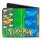 Pokemon Ash and Group Bifold Buckle Down Wallet