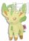 Pokemon 5'' Leafeon I Love Eevee Key Chain Plush